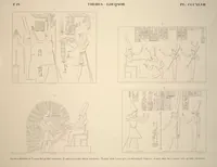 Picture 393 of 510 from Monuments de l'Égypte et de la Nubie, d'après les dessins exécutés sur les lieux sous la direction de Champollion-le-jeune, et les descriptions autographes qu'il en a rédigées; pub. sous les auspices de M. Guizot et de M. Thiers ... par une commission spéciale. Planches (1835), leaf 394