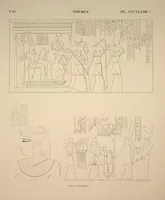 Picture 395 of 510 from Monuments de l'Égypte et de la Nubie, d'après les dessins exécutés sur les lieux sous la direction de Champollion-le-jeune, et les descriptions autographes qu'il en a rédigées; pub. sous les auspices de M. Guizot et de M. Thiers ... par une commission spéciale. Planches (1835), leaf 396