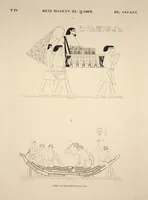 Picture 406 of 510 from Monuments de l'Égypte et de la Nubie, d'après les dessins exécutés sur les lieux sous la direction de Champollion-le-jeune, et les descriptions autographes qu'il en a rédigées; pub. sous les auspices de M. Guizot et de M. Thiers ... par une commission spéciale. Planches (1835), leaf 407
