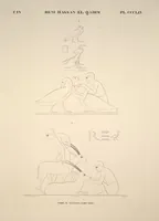 Picture 409 of 510 from Monuments de l'Égypte et de la Nubie, d'après les dessins exécutés sur les lieux sous la direction de Champollion-le-jeune, et les descriptions autographes qu'il en a rédigées; pub. sous les auspices de M. Guizot et de M. Thiers ... par une commission spéciale. Planches (1835), leaf 410