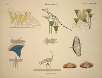 Picture 414 of 510 from Monuments de l'Égypte et de la Nubie, d'après les dessins exécutés sur les lieux sous la direction de Champollion-le-jeune, et les descriptions autographes qu'il en a rédigées; pub. sous les auspices de M. Guizot et de M. Thiers ... par une commission spéciale. Planches (1835), leaf 415