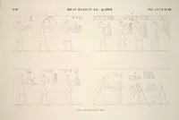 Picture 419 of 510 from Monuments de l'Égypte et de la Nubie, d'après les dessins exécutés sur les lieux sous la direction de Champollion-le-jeune, et les descriptions autographes qu'il en a rédigées; pub. sous les auspices de M. Guizot et de M. Thiers ... par une commission spéciale. Planches (1835), leaf 420