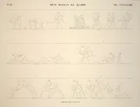 Picture 424 of 510 from Monuments de l'Égypte et de la Nubie, d'après les dessins exécutés sur les lieux sous la direction de Champollion-le-jeune, et les descriptions autographes qu'il en a rédigées; pub. sous les auspices de M. Guizot et de M. Thiers ... par une commission spéciale. Planches (1835), leaf 425