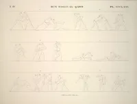 Picture 426 of 510 from Monuments de l'Égypte et de la Nubie, d'après les dessins exécutés sur les lieux sous la direction de Champollion-le-jeune, et les descriptions autographes qu'il en a rédigées; pub. sous les auspices de M. Guizot et de M. Thiers ... par une commission spéciale. Planches (1835), leaf 427
