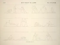 Picture 432 of 510 from Monuments de l'Égypte et de la Nubie, d'après les dessins exécutés sur les lieux sous la direction de Champollion-le-jeune, et les descriptions autographes qu'il en a rédigées; pub. sous les auspices de M. Guizot et de M. Thiers ... par une commission spéciale. Planches (1835), leaf 433