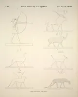 Picture 438 of 510 from Monuments de l'Égypte et de la Nubie, d'après les dessins exécutés sur les lieux sous la direction de Champollion-le-jeune, et les descriptions autographes qu'il en a rédigées; pub. sous les auspices de M. Guizot et de M. Thiers ... par une commission spéciale. Planches (1835), leaf 439