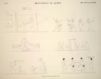 Picture 443 of 510 from Monuments de l'Égypte et de la Nubie, d'après les dessins exécutés sur les lieux sous la direction de Champollion-le-jeune, et les descriptions autographes qu'il en a rédigées; pub. sous les auspices de M. Guizot et de M. Thiers ... par une commission spéciale. Planches (1835), leaf 444