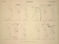 Picture 463 of 510 from Monuments de l'Égypte et de la Nubie, d'après les dessins exécutés sur les lieux sous la direction de Champollion-le-jeune, et les descriptions autographes qu'il en a rédigées; pub. sous les auspices de M. Guizot et de M. Thiers ... par une commission spéciale. Planches (1835), leaf 464