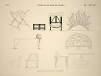 Picture 492 of 510 from Monuments de l'Égypte et de la Nubie, d'après les dessins exécutés sur les lieux sous la direction de Champollion-le-jeune, et les descriptions autographes qu'il en a rédigées; pub. sous les auspices de M. Guizot et de M. Thiers ... par une commission spéciale. Planches (1835), leaf 493