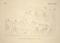 Picture 504 of 510 from Monuments de l'Égypte et de la Nubie, d'après les dessins exécutés sur les lieux sous la direction de Champollion-le-jeune, et les descriptions autographes qu'il en a rédigées; pub. sous les auspices de M. Guizot et de M. Thiers ... par une commission spéciale. Planches (1835), leaf 505