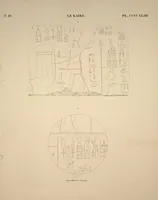 Picture 507 of 510 from Monuments de l'Égypte et de la Nubie, d'après les dessins exécutés sur les lieux sous la direction de Champollion-le-jeune, et les descriptions autographes qu'il en a rédigées; pub. sous les auspices de M. Guizot et de M. Thiers ... par une commission spéciale. Planches (1835), leaf 509
