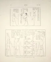Picture 51 of 510 from Monuments de l'Égypte et de la Nubie, d'après les dessins exécutés sur les lieux sous la direction de Champollion-le-jeune, et les descriptions autographes qu'il en a rédigées; pub. sous les auspices de M. Guizot et de M. Thiers ... par une commission spéciale. Planches (1835), leaf 51