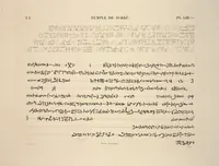 An illustration from Monuments de l'Égypte et de la Nubie, d'après les dessins exécutés sur les lieux sous la direction de Champollion-le-jeune, et les descriptions autographes qu'il en a rédigées; pub. sous les auspices de M. Guizot et de M. Thiers ... par une commission spéciale. Planches (1835)