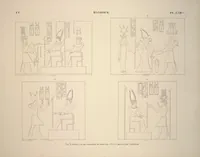 Picture 66 of 510 from Monuments de l'Égypte et de la Nubie, d'après les dessins exécutés sur les lieux sous la direction de Champollion-le-jeune, et les descriptions autographes qu'il en a rédigées; pub. sous les auspices de M. Guizot et de M. Thiers ... par une commission spéciale. Planches (1835), leaf 66
