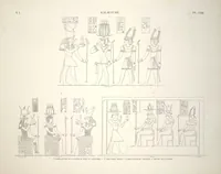 Picture 68 of 510 from Monuments de l'Égypte et de la Nubie, d'après les dessins exécutés sur les lieux sous la direction de Champollion-le-jeune, et les descriptions autographes qu'il en a rédigées; pub. sous les auspices de M. Guizot et de M. Thiers ... par une commission spéciale. Planches (1835), leaf 68