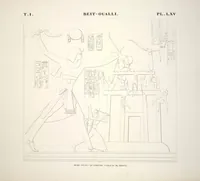 Picture 76 of 510 from Monuments de l'Égypte et de la Nubie, d'après les dessins exécutés sur les lieux sous la direction de Champollion-le-jeune, et les descriptions autographes qu'il en a rédigées; pub. sous les auspices de M. Guizot et de M. Thiers ... par une commission spéciale. Planches (1835), leaf 76