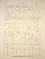 Picture 98 of 510 from Monuments de l'Égypte et de la Nubie, d'après les dessins exécutés sur les lieux sous la direction de Champollion-le-jeune, et les descriptions autographes qu'il en a rédigées; pub. sous les auspices de M. Guizot et de M. Thiers ... par une commission spéciale. Planches (1835), leaf 98