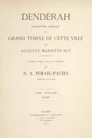 An illustration from Dendérah : description générale du grand temple de cette ville (1870)