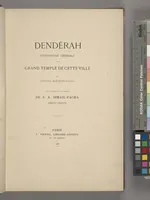 Picture 350 of 350 from Dendérah : description générale du grand temple de cette ville (1870), leaf 355