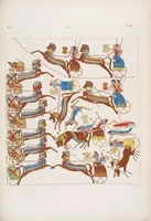 Picture 110 of 403 from I monumenti dell'Egitto e della Nubia disegnati dalla spedizione scientifico-letteraria toscana in Egitto; distribuiti in ordine di materie interpretati ed illustrati dal dottore Ippolito Rosellini (1832), leaf 112