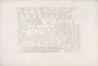 An illustration from I monumenti dell'Egitto e della Nubia disegnati dalla spedizione scientifico-letteraria toscana in Egitto; distribuiti in ordine di materie interpretati ed illustrati dal dottore Ippolito Rosellini (1832)