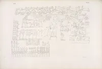 An illustration from I monumenti dell'Egitto e della Nubia disegnati dalla spedizione scientifico-letteraria toscana in Egitto; distribuiti in ordine di materie interpretati ed illustrati dal dottore Ippolito Rosellini (1832)