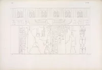 An illustration from I monumenti dell'Egitto e della Nubia disegnati dalla spedizione scientifico-letteraria toscana in Egitto; distribuiti in ordine di materie interpretati ed illustrati dal dottore Ippolito Rosellini (1832)