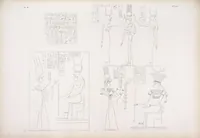 Picture 121 of 403 from I monumenti dell'Egitto e della Nubia disegnati dalla spedizione scientifico-letteraria toscana in Egitto; distribuiti in ordine di materie interpretati ed illustrati dal dottore Ippolito Rosellini (1832), leaf 124