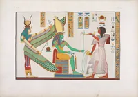 An illustration from I monumenti dell'Egitto e della Nubia disegnati dalla spedizione scientifico-letteraria toscana in Egitto; distribuiti in ordine di materie interpretati ed illustrati dal dottore Ippolito Rosellini (1832)