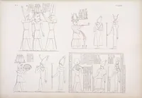 An illustration from I monumenti dell'Egitto e della Nubia disegnati dalla spedizione scientifico-letteraria toscana in Egitto; distribuiti in ordine di materie interpretati ed illustrati dal dottore Ippolito Rosellini (1832)