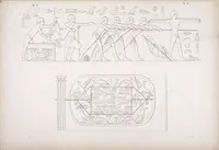 An illustration from I monumenti dell'Egitto e della Nubia disegnati dalla spedizione scientifico-letteraria toscana in Egitto; distribuiti in ordine di materie interpretati ed illustrati dal dottore Ippolito Rosellini (1832)