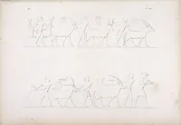 An illustration from I monumenti dell'Egitto e della Nubia disegnati dalla spedizione scientifico-letteraria toscana in Egitto; distribuiti in ordine di materie interpretati ed illustrati dal dottore Ippolito Rosellini (1832)