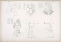 An illustration from I monumenti dell'Egitto e della Nubia disegnati dalla spedizione scientifico-letteraria toscana in Egitto; distribuiti in ordine di materie interpretati ed illustrati dal dottore Ippolito Rosellini (1832)