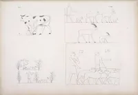 An illustration from I monumenti dell'Egitto e della Nubia disegnati dalla spedizione scientifico-letteraria toscana in Egitto; distribuiti in ordine di materie interpretati ed illustrati dal dottore Ippolito Rosellini (1832)