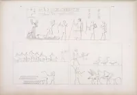Picture 207 of 403 from I monumenti dell'Egitto e della Nubia disegnati dalla spedizione scientifico-letteraria toscana in Egitto; distribuiti in ordine di materie interpretati ed illustrati dal dottore Ippolito Rosellini (1832), leaf 211