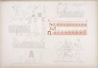 An illustration from I monumenti dell'Egitto e della Nubia disegnati dalla spedizione scientifico-letteraria toscana in Egitto; distribuiti in ordine di materie interpretati ed illustrati dal dottore Ippolito Rosellini (1832)