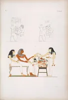 An illustration from I monumenti dell'Egitto e della Nubia disegnati dalla spedizione scientifico-letteraria toscana in Egitto; distribuiti in ordine di materie interpretati ed illustrati dal dottore Ippolito Rosellini (1832)