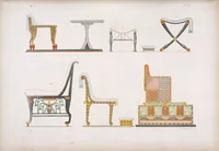 An illustration from I monumenti dell'Egitto e della Nubia disegnati dalla spedizione scientifico-letteraria toscana in Egitto; distribuiti in ordine di materie interpretati ed illustrati dal dottore Ippolito Rosellini (1832)
