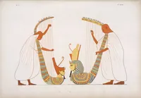 Picture 274 of 403 from I monumenti dell'Egitto e della Nubia disegnati dalla spedizione scientifico-letteraria toscana in Egitto; distribuiti in ordine di materie interpretati ed illustrati dal dottore Ippolito Rosellini (1832), leaf 278