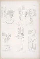 An illustration from I monumenti dell'Egitto e della Nubia disegnati dalla spedizione scientifico-letteraria toscana in Egitto; distribuiti in ordine di materie interpretati ed illustrati dal dottore Ippolito Rosellini (1832)
