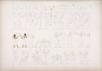 Picture 277 of 403 from I monumenti dell'Egitto e della Nubia disegnati dalla spedizione scientifico-letteraria toscana in Egitto; distribuiti in ordine di materie interpretati ed illustrati dal dottore Ippolito Rosellini (1832), leaf 281