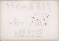 An illustration from I monumenti dell'Egitto e della Nubia disegnati dalla spedizione scientifico-letteraria toscana in Egitto; distribuiti in ordine di materie interpretati ed illustrati dal dottore Ippolito Rosellini (1832)