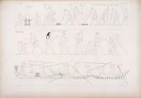 An illustration from I monumenti dell'Egitto e della Nubia disegnati dalla spedizione scientifico-letteraria toscana in Egitto; distribuiti in ordine di materie interpretati ed illustrati dal dottore Ippolito Rosellini (1832)