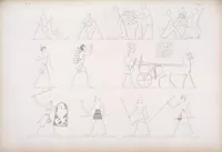 An illustration from I monumenti dell'Egitto e della Nubia disegnati dalla spedizione scientifico-letteraria toscana in Egitto; distribuiti in ordine di materie interpretati ed illustrati dal dottore Ippolito Rosellini (1832)