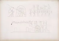 An illustration from I monumenti dell'Egitto e della Nubia disegnati dalla spedizione scientifico-letteraria toscana in Egitto; distribuiti in ordine di materie interpretati ed illustrati dal dottore Ippolito Rosellini (1832)