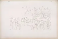 An illustration from I monumenti dell'Egitto e della Nubia disegnati dalla spedizione scientifico-letteraria toscana in Egitto; distribuiti in ordine di materie interpretati ed illustrati dal dottore Ippolito Rosellini (1832)