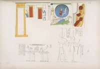An illustration from I monumenti dell'Egitto e della Nubia disegnati dalla spedizione scientifico-letteraria toscana in Egitto; distribuiti in ordine di materie interpretati ed illustrati dal dottore Ippolito Rosellini (1832)