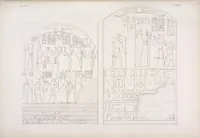Picture 351 of 403 from I monumenti dell'Egitto e della Nubia disegnati dalla spedizione scientifico-letteraria toscana in Egitto; distribuiti in ordine di materie interpretati ed illustrati dal dottore Ippolito Rosellini (1832), leaf 355