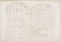 Picture 352 of 403 from I monumenti dell'Egitto e della Nubia disegnati dalla spedizione scientifico-letteraria toscana in Egitto; distribuiti in ordine di materie interpretati ed illustrati dal dottore Ippolito Rosellini (1832), leaf 356