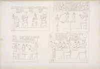 An illustration from I monumenti dell'Egitto e della Nubia disegnati dalla spedizione scientifico-letteraria toscana in Egitto; distribuiti in ordine di materie interpretati ed illustrati dal dottore Ippolito Rosellini (1832)